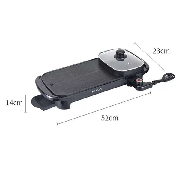 Teppanyaki Grill 1350W με ρυθμιζόμενο θερμοστάτη Sokany SK-2208