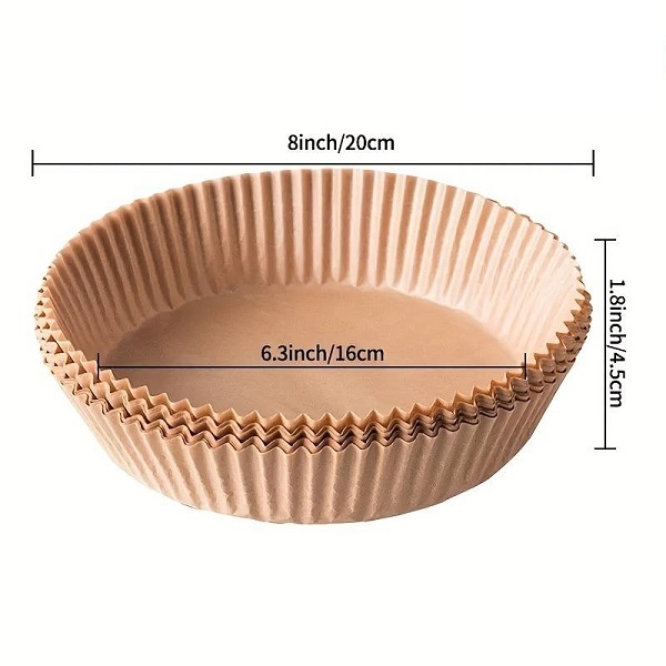 Αντικολλητικά χαρτιά ψησίματος για φριτέζα αέρος 50τμχ. 16x4.5cm SN23521-69