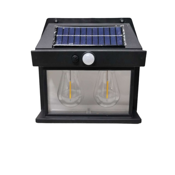 Ηλιακό φωτιστικό LED με 2 λάμπες SN23521-83 Μαύρο χρώμα