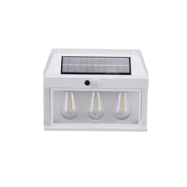 Ηλιακό φωτιστικό LED με 3 λάμπες SN23521-84A Μαύρο χρώμα