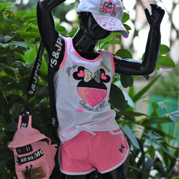 ΠΑΙΔΙΚΟ ΣΕΤ ΓΙΑ ΚΟΡΙΤΣΙ MICKEY MOHICANS SR-069.PINK