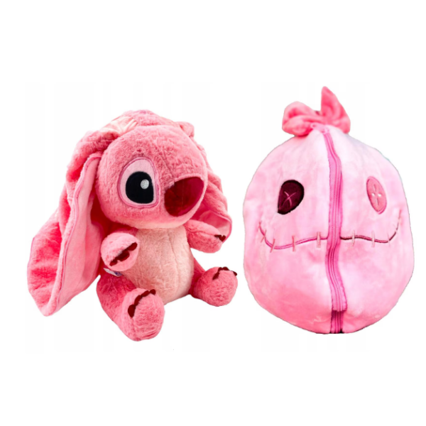 Stitch Λούτρινο παιχνίδι τύπου βελονιάς, απαλό και βελούδινο 20 cm 1440-280 Ροζ