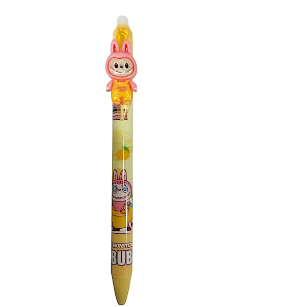 Στυλό Τζελ 0.38mm Φιγούρα Labubu E-005 Κίτρινο