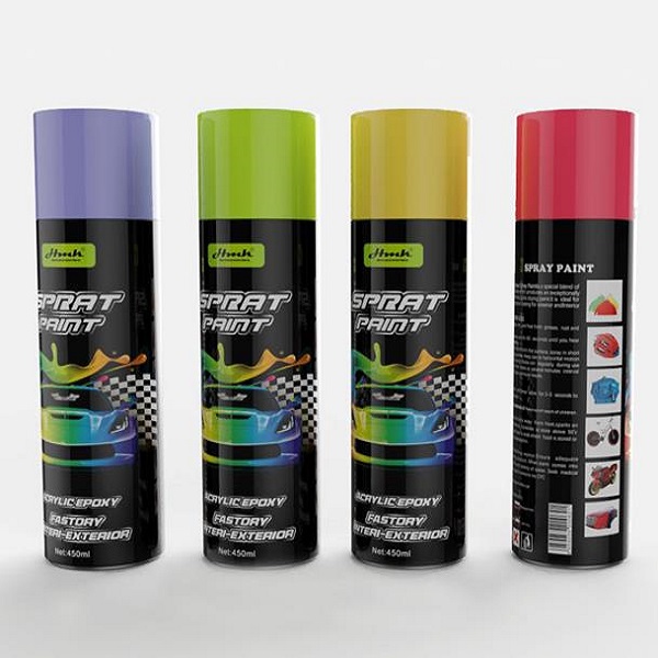 Ακρυλικό σπρέι βαφής 450ml SY-QJYP0225 Γκρι/Μαύρο/Λευκό