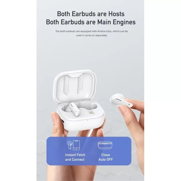 ΑΣΥΡΜΑΤΑ  ΑΚΟΥΣΤΙΚΑ BLUETOOTH ΜΕ ΚΟΥΤΙ ΦΟΡΤΙΣΗΣ AWEI TWS T36.ΛΕΥΚΟ