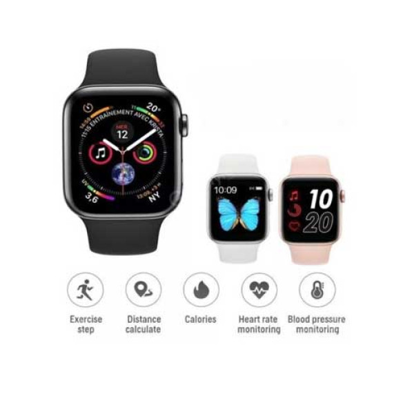 SMARTWATCH ΜΕ ΠΑΛΜΟΓΡΑΦΟ Τ55.ΜΑΥΡΟ-ΑΣΠΡΟ