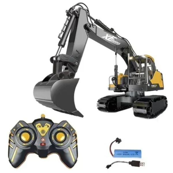 Τηλεκατευθυνόμενος RC Εκσκαφέας με ερπύστριες & Χειριστήριο 789-413A Κίτρινο