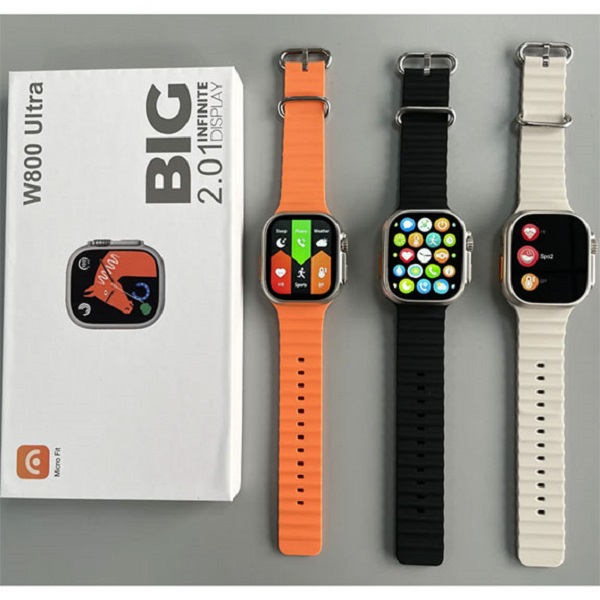 Έξυπνο ρολόι με οθόνη 2.01" 49mm TR-2069 Λευκό/Μαύρο/Πορτοκαλί