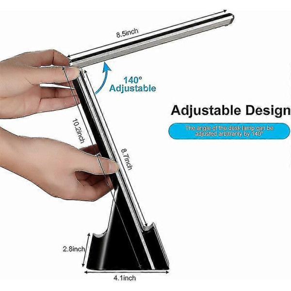 3 in 1 Wireless Charger LED Table Lamp Quick Charging Station Touch Console Light with Cisea Time Black