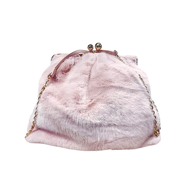 Τσάντα ώμου Γούνα Mohicans PF950-1 Ροζ