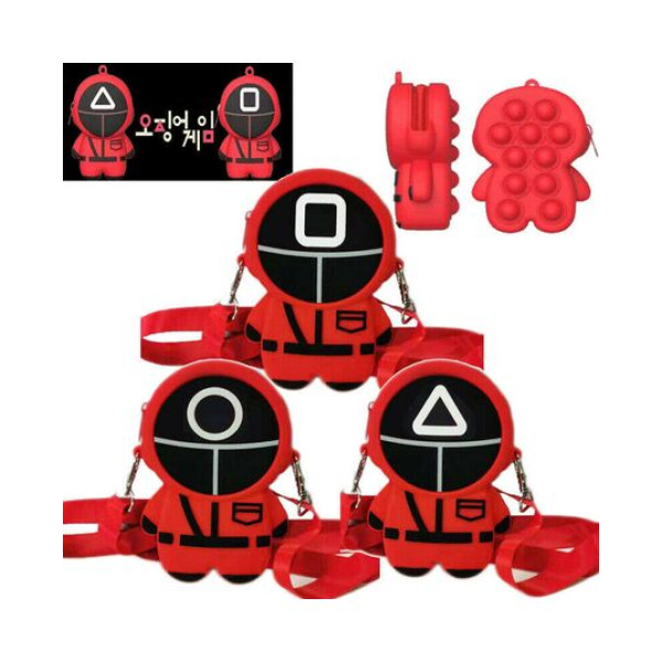 Τσαντάκι Pop It “Squid Game C02G0190463 Κόκκινο