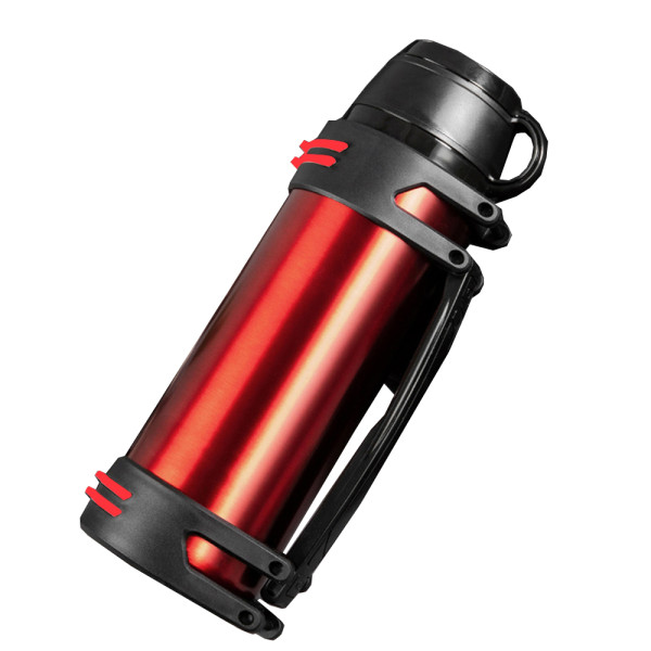 Μπουκάλι Θερμός με Ποτήρι και Ιμάντα Μεταφοράς 1.2lt JB-H012 Κόκκινο
