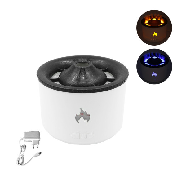 Υγραντήρας - Diffuser Αρωματοθεραπείας Volcano - Flame με 2 Λειτουργίες Φωτισμού