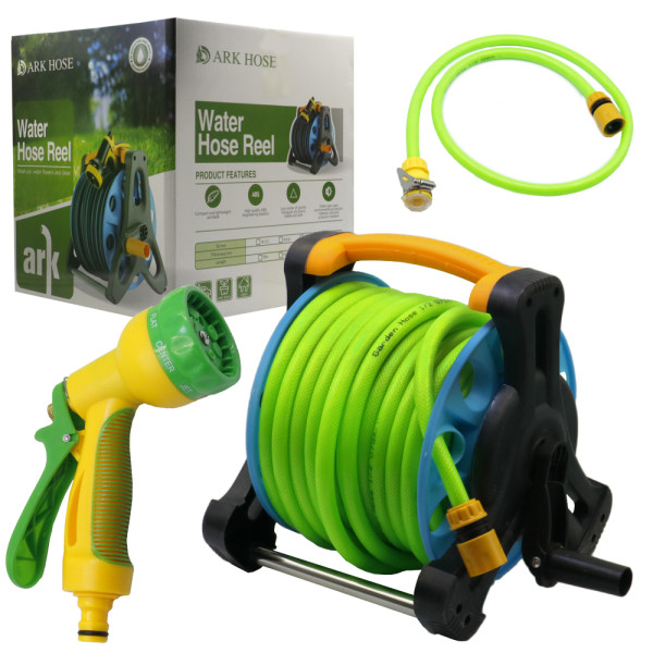 Σετ Ανέμι - Καρούλι Ποτίσματος με Λάστιχο 20m 1/2" και Πιστόλι Ark Hose