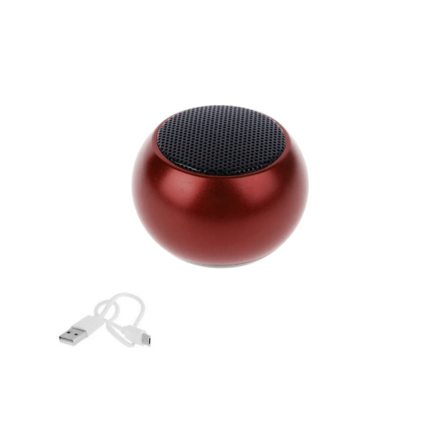 Mini Φορητό Ασύρματο Ηχείο Bluetooth 3W με Διάρκεια Μπαταρίας έως 4 Ώρες Μπορντώ