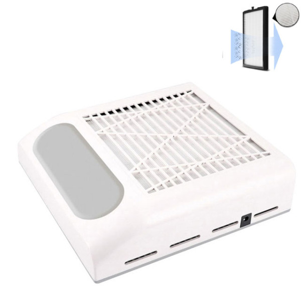 Απορροφητήρας Σκόνης Νυχιών Ρεύματος με Φίλτρο 80W BQ-858-8 Λευκό