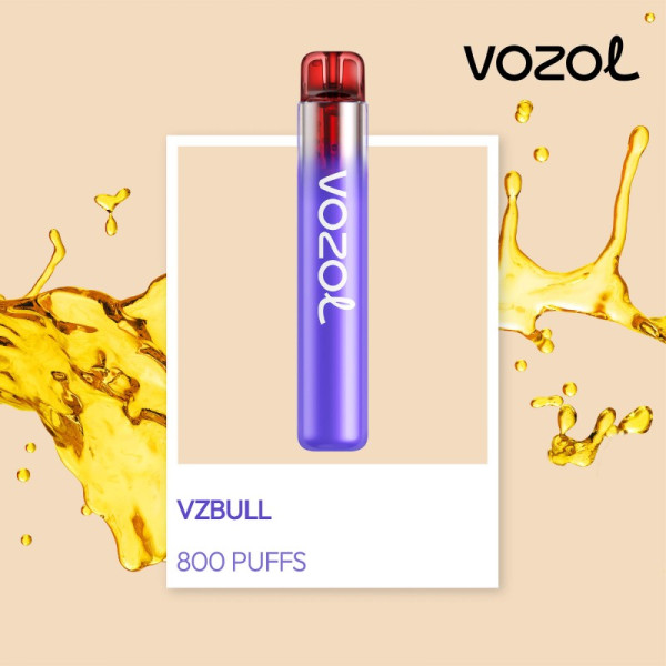 Vozol Neon 800 VzBull Ηλεκτρονικό Τσιγάρο μιας Χρήσης 800 Εισπνοών 2ml 20mg
