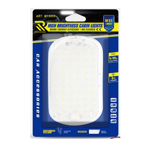 Εσωτερικό φως καμπίνας αυτοκινήτου 60smd 8w w15855-1-1