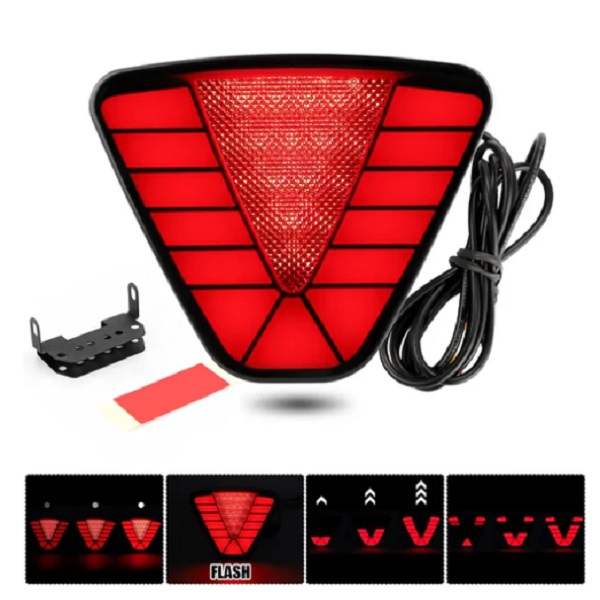 Πιλοτικός προβολέας αυτοκινήτου 12VLED σε σχήμα V με λειτουργία φρένου τύπου F1 και ρυθμιζόμενο πρόσθετο βραχίονα τοποθέτησης w16620