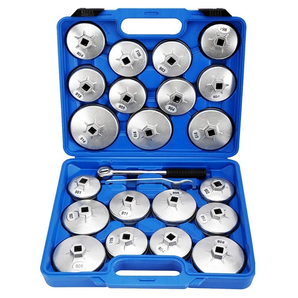 Σετ Φιλτρόκλειδα Κούπας Λαδιού Αλουμινίου Με Καστάνια 23 Τεμ. w16816