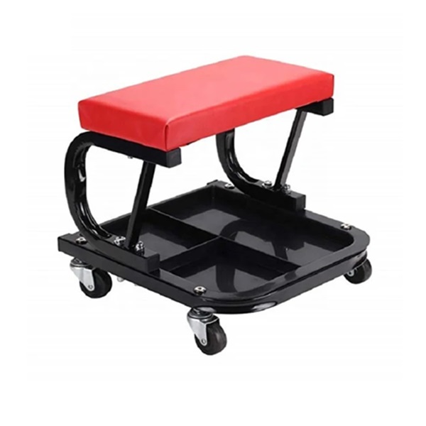 Σκαμπό Συνεργείου Με Ρόδες w16827 κόκκινο/μαύρο