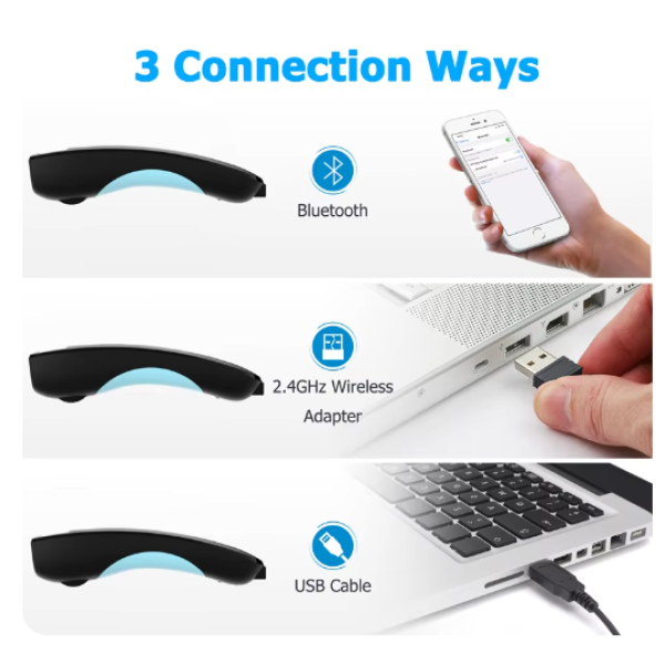 Ασύρματος σαρωτής γραμμωτού κώδικα 1D 2D CMOS USB Bluetooth Mini Pocket QR Reader IOS Android Windows για πληρωμή μέσω κινητού W6 C70