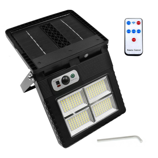 LED Αδιάβροχο Ηλιακό Επιτοίχιο Φωτιστικό με Ανιχνευτή Κίνησης W782-4