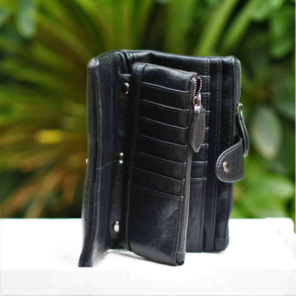 ΓΥΝΑΙΚΕΙΟ ΠΟΡΤΟΦΟΛΙ MOHICANS WA0005 ΜΑΥΡΟ