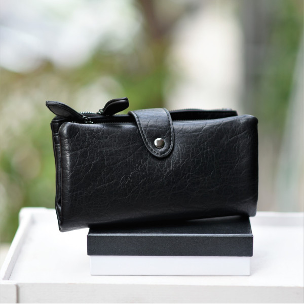 ΓΥΝΑΙΚΕΙΟ ΠΟΡΤΟΦΟΛΙ MOHICANS WA0005 ΜΑΥΡΟ