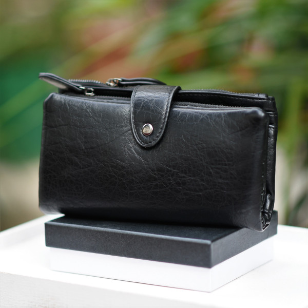 ΓΥΝΑΙΚΕΙΟ ΠΟΡΤΟΦΟΛΙ MOHICANS WA0005 ΜΑΥΡΟ