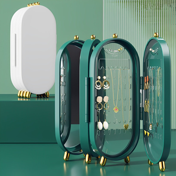 Σταντ για Κοσμήματα - Μπιζουτιέρα με 4 Επίπεδα και Καθρέπτη WL-8034