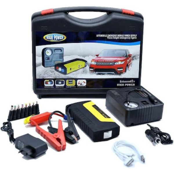 Φορητός Εκκινητής Μπαταρίας Αυτοκινήτου 12V με Φακό TM18