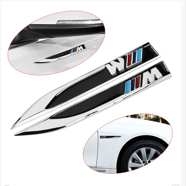 Μεταλλικό σήμα για φτερό αυτοκινήτου σε σχήμα βέλους 2 τεμ. XW-28