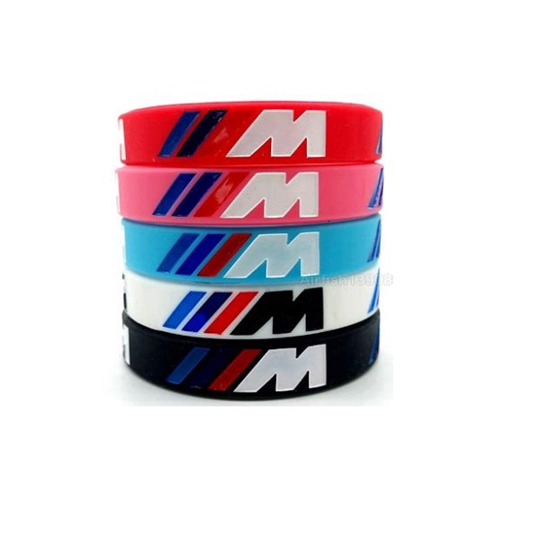 Βραχιόλια Σιλικόνης με λογότυπο αυτοκινήτου XW-31 Ροζ/Κόκκινο/Μπλε