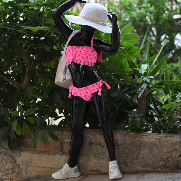 CHILDREN'S SWIMWEAR BIKINI MOHICANS YES-027.PINK