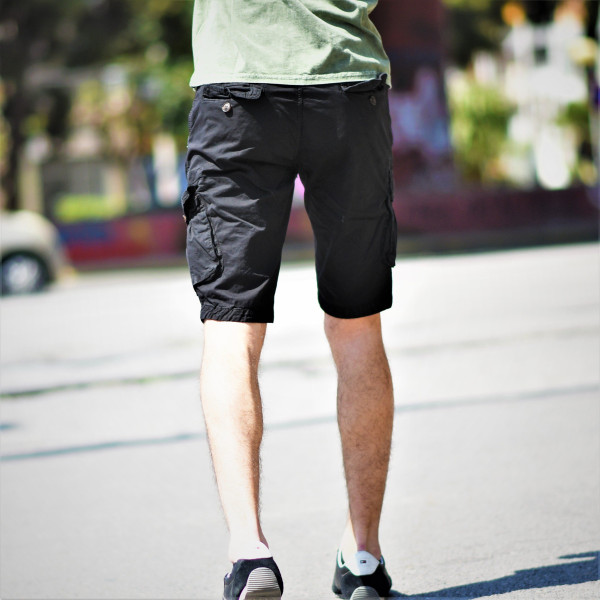 MEN'S BERMUDA CARGO MOHICANS YL2007 BLACK