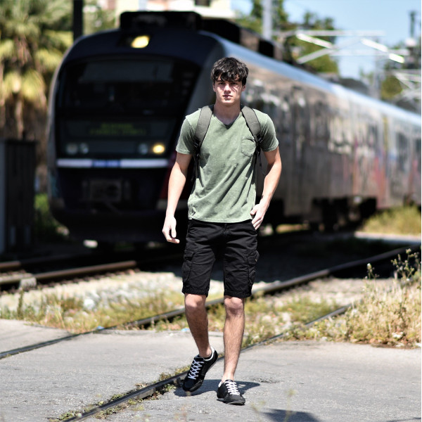 MEN'S BERMUDA CARGO MOHICANS YL2007 BLACK