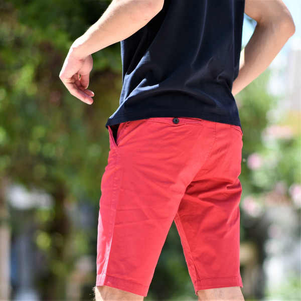 MEN'S BERMUDA CHINOS MOHICANS YL2005.RED