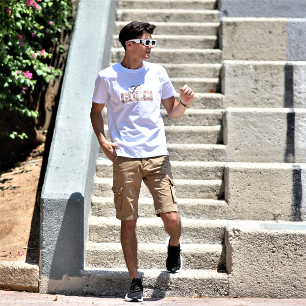 MEN'S BERMUDA CARGO MOHICANS YL2007 BEIGE