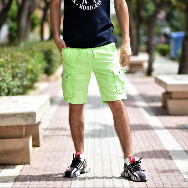 MEN'S BERMUDA CARGO MOHICANS YL2121.LIGHT-GREEN