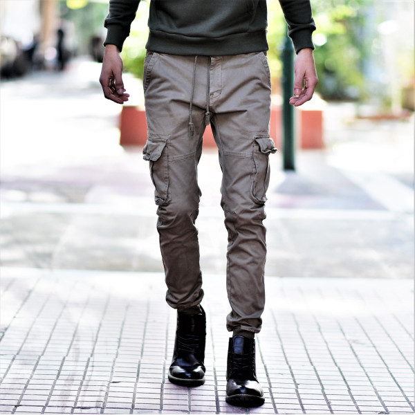 TROUSERS CARGO MOHICANS YL2155-4 BEIGE