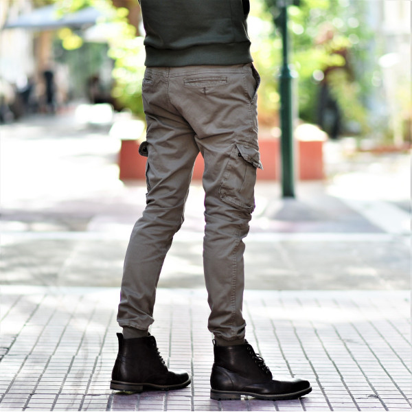 TROUSERS CARGO MOHICANS YL2155-4 BEIGE