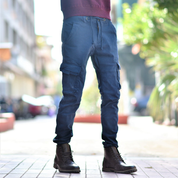 TROUSERS CARGO MOHICANS YL2155-7 INTIGO