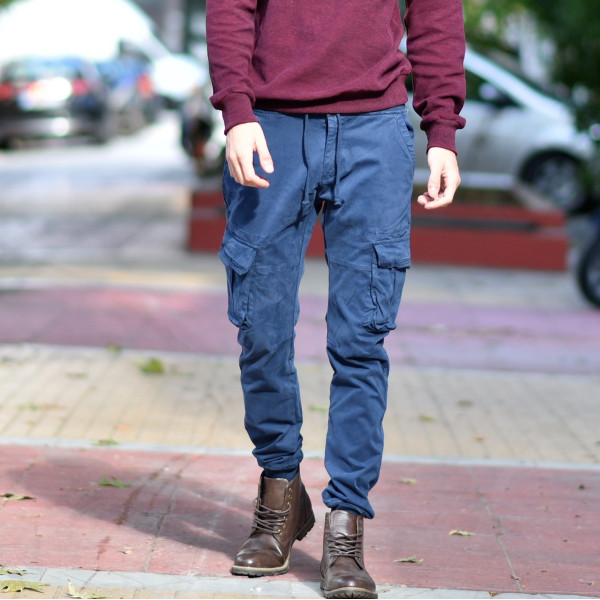 TROUSERS CARGO MOHICANS YL2155-7 INTIGO