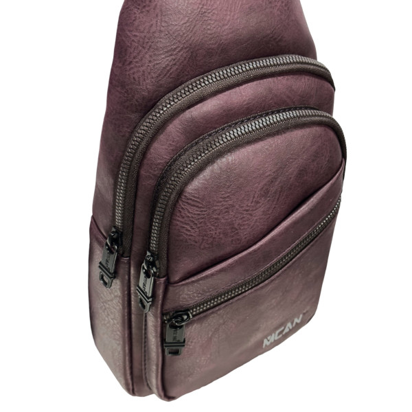 ΤΣΑΝΤΑΚΙ ΩΜΟΥ ΔΕΡΜΑΤΙΝΗ MOHICANS Z-004.ΜΠΟΡΝΤΩ