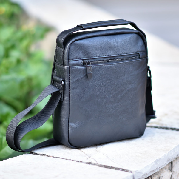 ΤΣΑΝΤΑΚΙ ΩΜΟΥ ΔΕΡΜΑΤΙΝΗ MOHICANS Z-710 ΜΑΥΡΟ