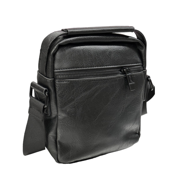 ΤΣΑΝΤΑΚΙ ΩΜΟΥ ΔΕΡΜΑΤΙΝΗ MOHICANS Z-722.ΜΑΥΡΟ