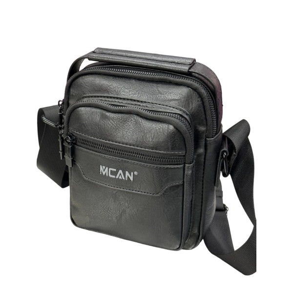 ΤΣΑΝΤΑΚΙ ΩΜΟΥ ΔΕΡΜΑΤΙΝΗ MOHICANS Z-722.ΜΑΥΡΟ