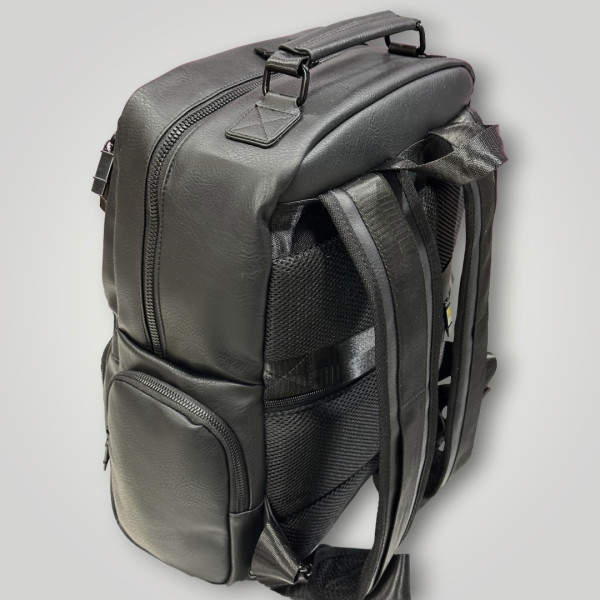 ΤΣΑΝΤΑ ΠΛΑΤΗΣ ΔΕΡΜΑΤΙΝΗ MOHICANS Z-733 ΜΑΥΡΟ