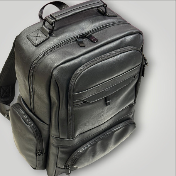 ΤΣΑΝΤΑ ΠΛΑΤΗΣ ΔΕΡΜΑΤΙΝΗ MOHICANS Z-733 ΜΑΥΡΟ